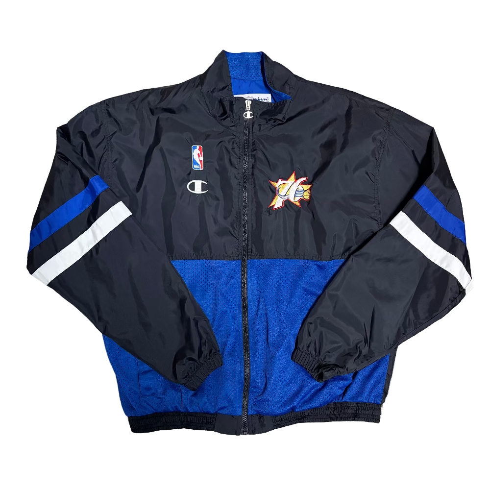Sixers Y2K Champion Warm-Up Jacket Size L