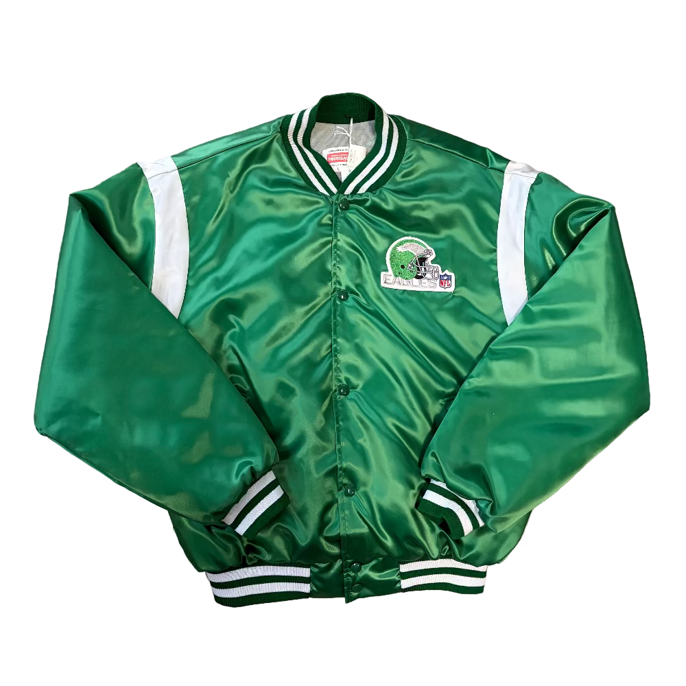 Eagles 1980s Swingster Satin Jacket Size L