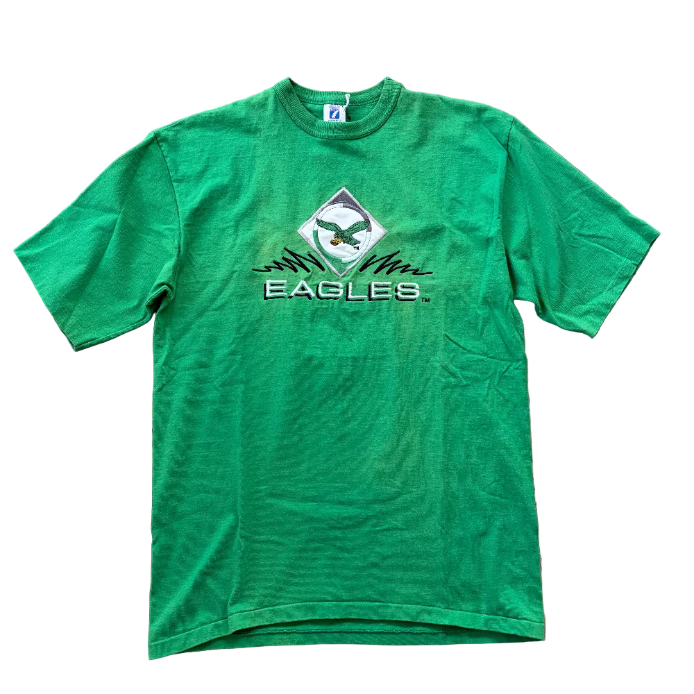 Eagles Embroidered Logo Kelly Tee Size M/L