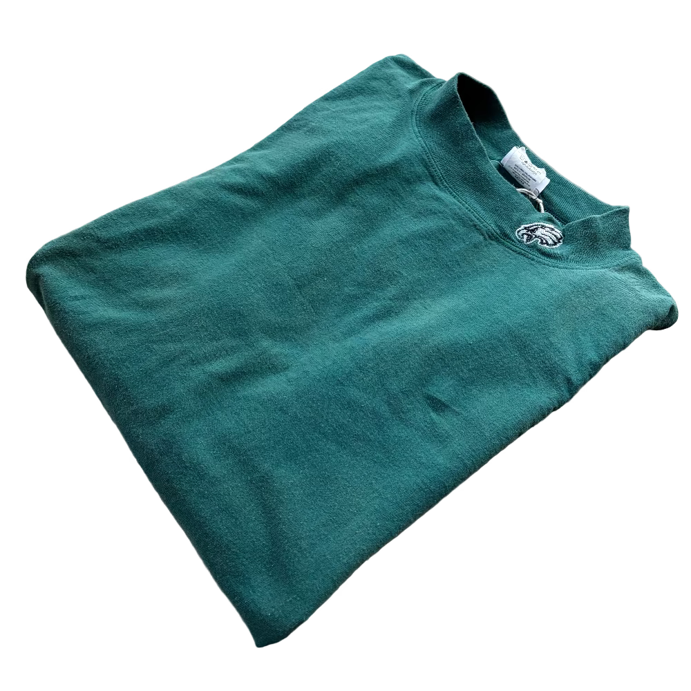 Eagles Y2K Midnight Green Mock Neck Long Sleeve Tee Size L