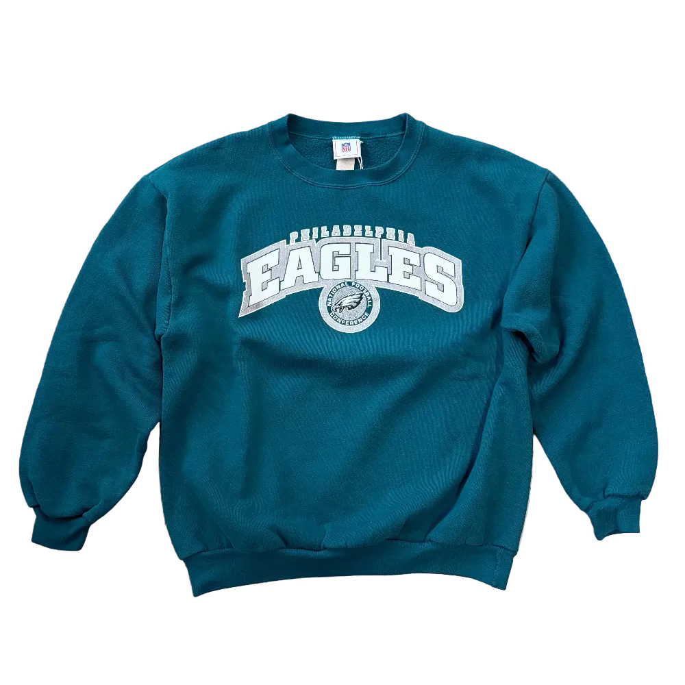 Eagles Y2K Midnight Green Crewneck Sweatshirt Size L