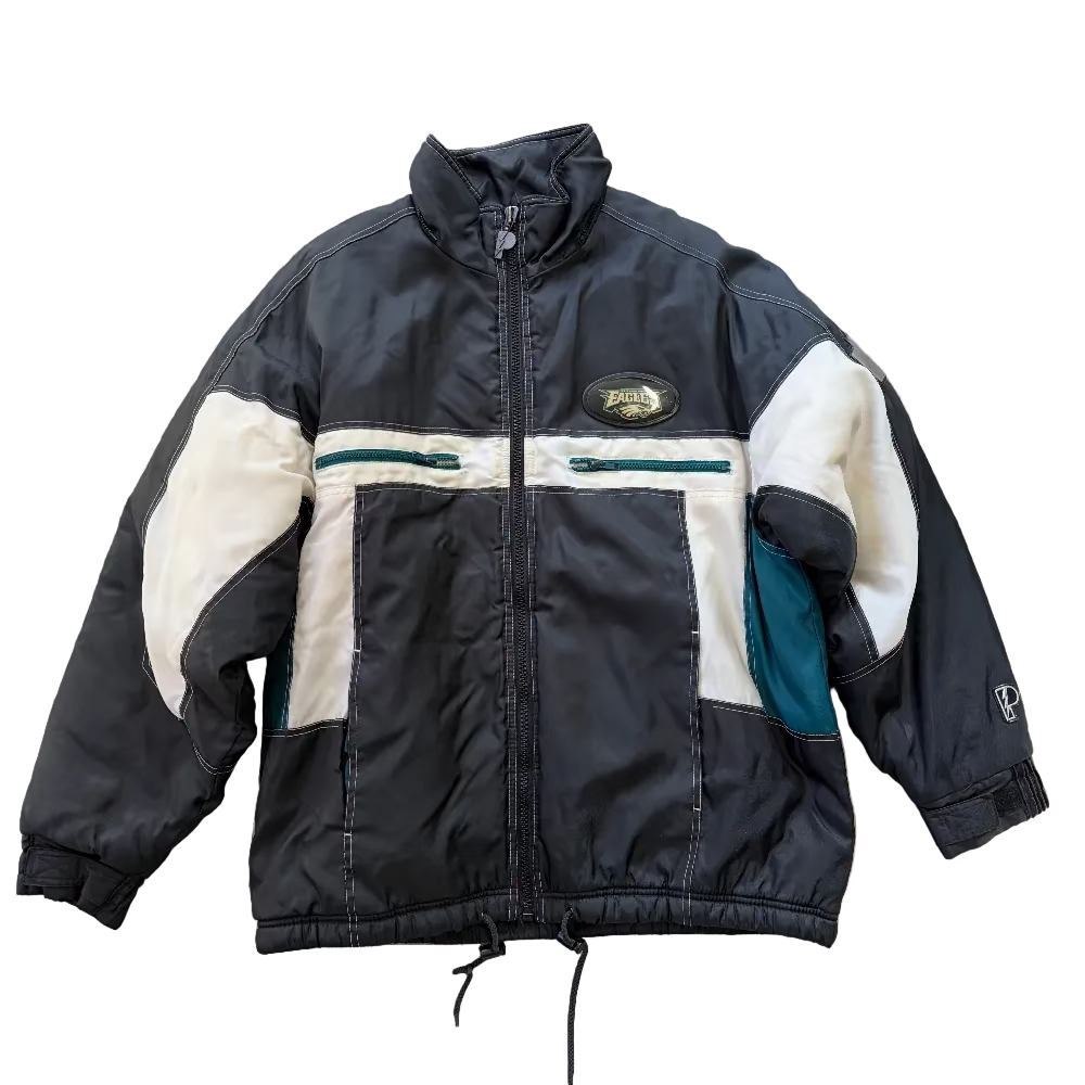 Eagles Y2K Pro Player Biker Jacket Size L