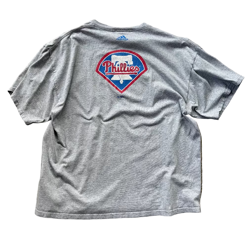 Phillies 2002 Adidas Double Sided Logo Shirt Size 2X Back