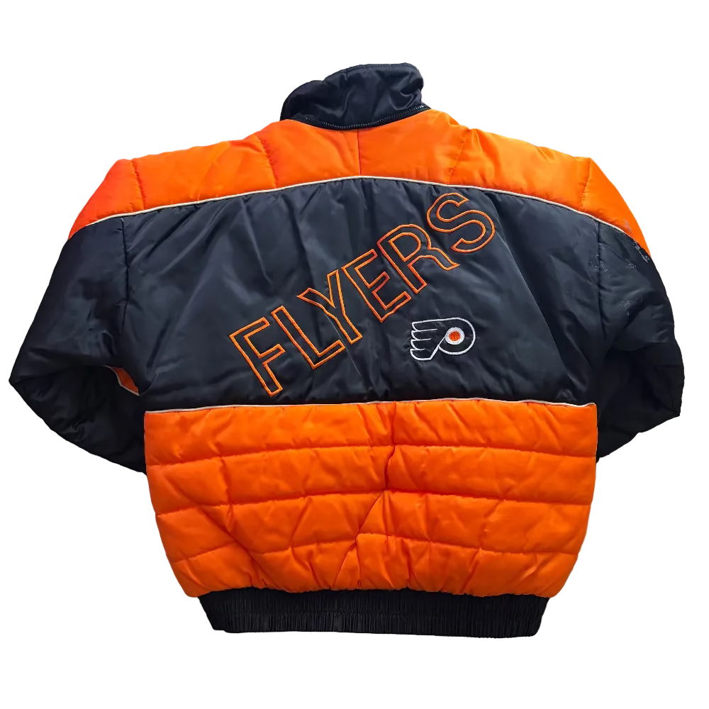Flyers 90s Pro Player Puffer Jacket Size M Back